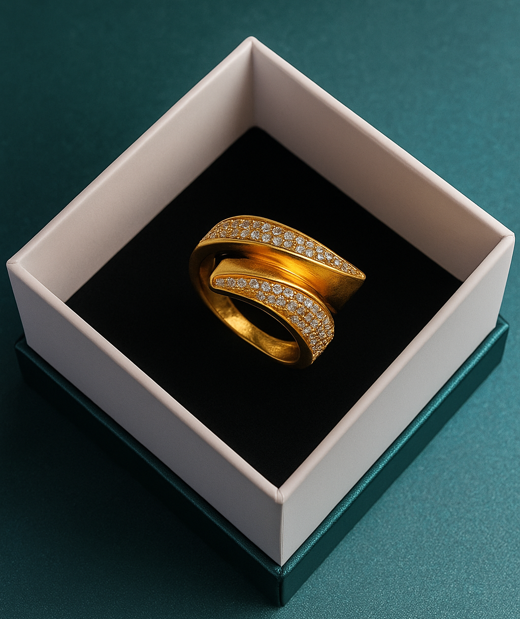 golden cross ring