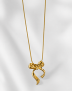 Elegant Bow Pendant Necklace