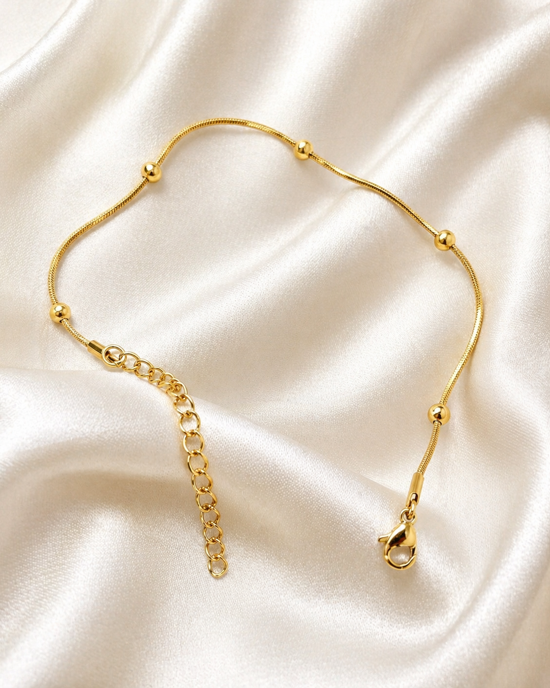 Celeste Beaded Snake Chain Bracelet