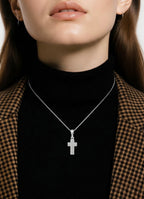 Divine Glow Sterling Silver Cross