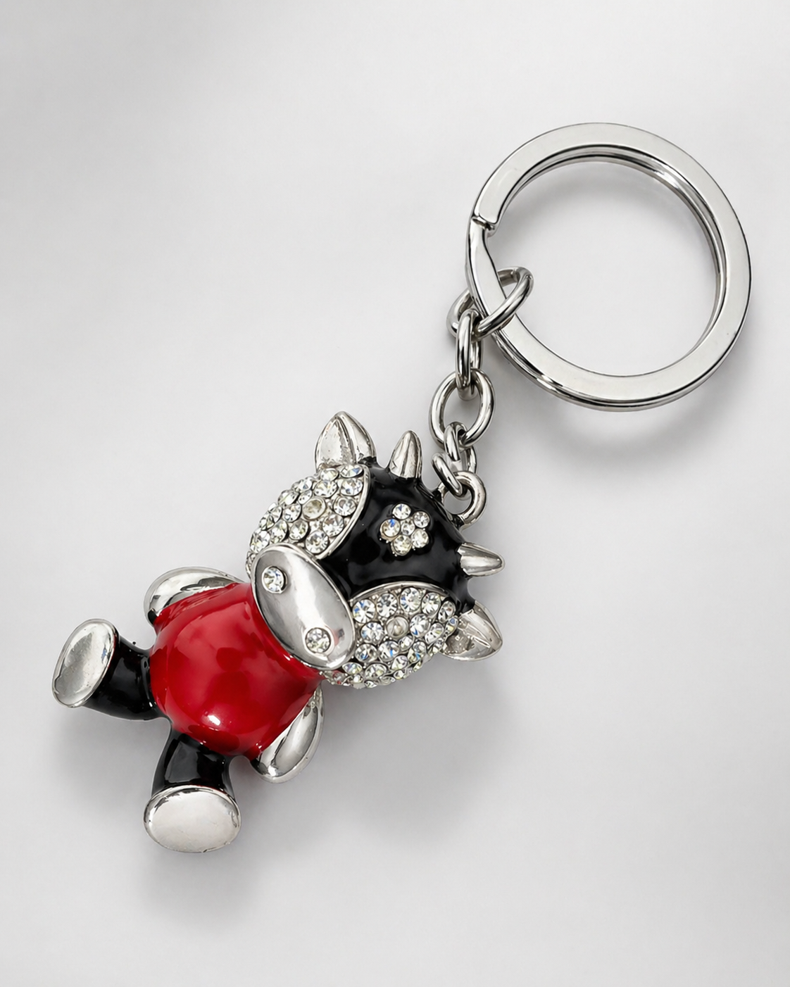Teddy real stones bag charm