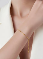 Celeste Beaded Snake Chain Bracelet