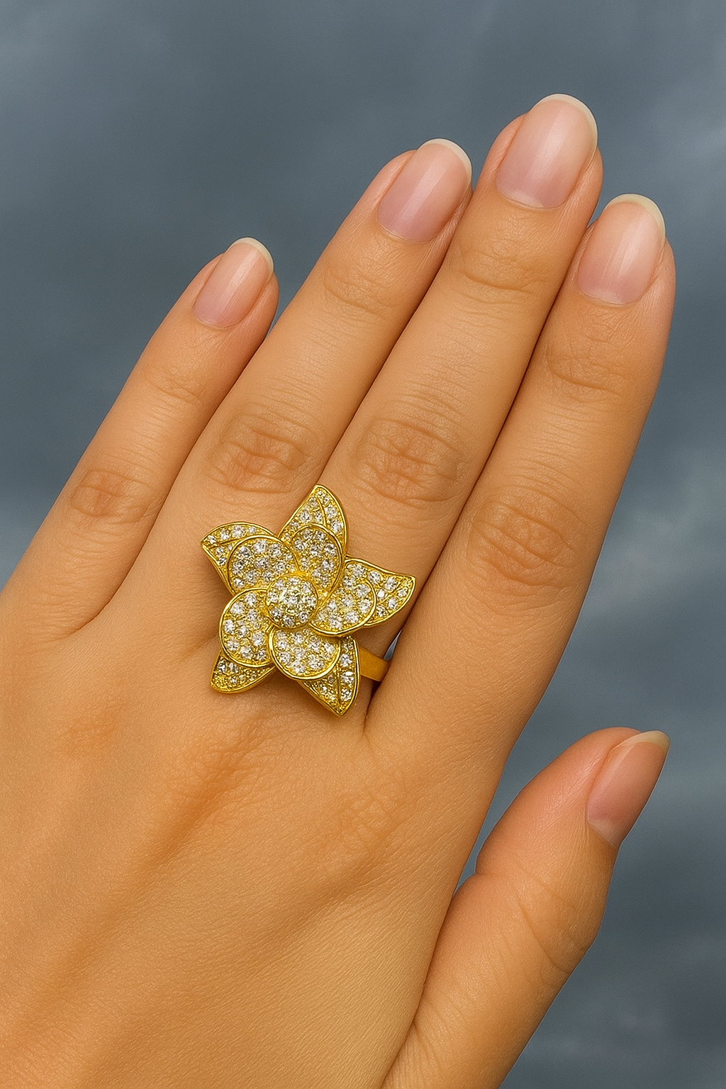 Golden Bloom Luxe Ring