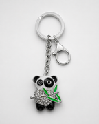 Sparkling Panda 3D Keyring & bag charm