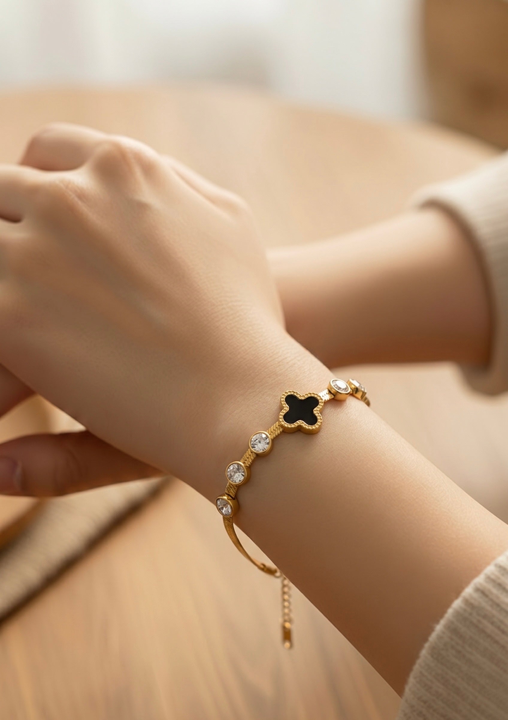 Eclipse 18K Gold Plated Bracelet
