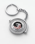 Zodiac-Bordered Jaguar bag Charm with real stones