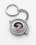 Zodiac-Bordered Jaguar bag Charm with real stones