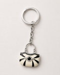 The Midnight Enamel Mini-Tote Keychain