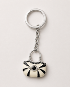 The Midnight Enamel Mini-Tote Keychain