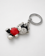 Teddy real stones bag charm