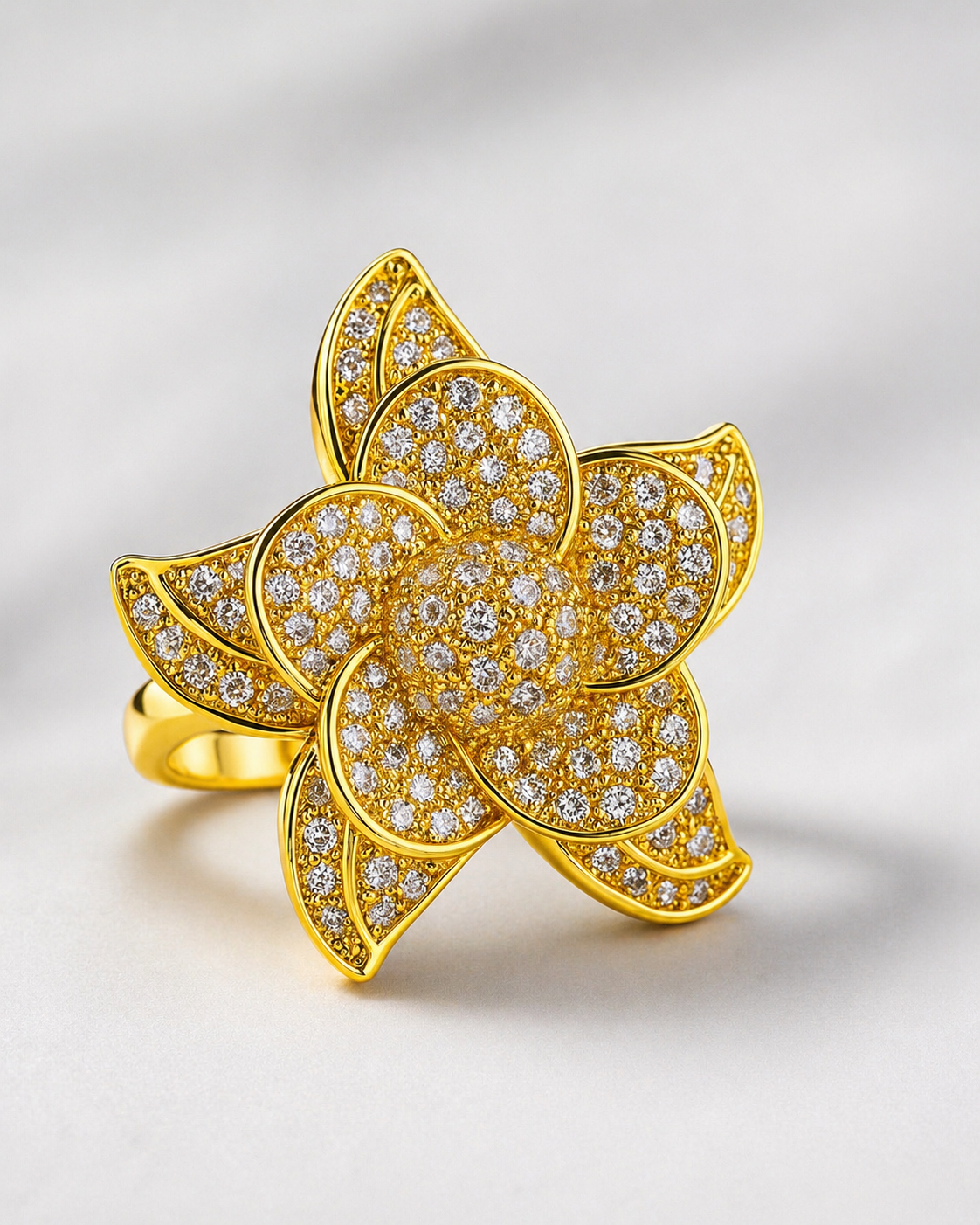 Golden Bloom Luxe Ring