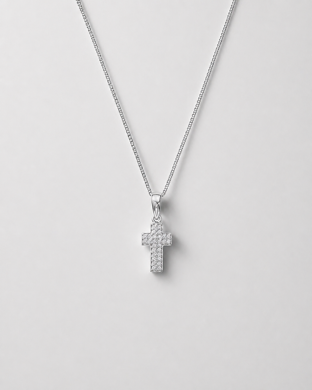 Divine Glow Sterling Silver Cross