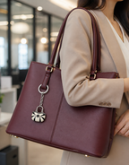 The Midnight Enamel Mini-Tote Keychain
