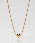 Delicate heart pendant stainless steel 18k Gold plated