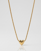 Delicate heart pendant stainless steel 18k Gold plated