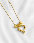 Elegant Bow Pendant Necklace