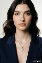 Divine Glow Sterling Silver Cross