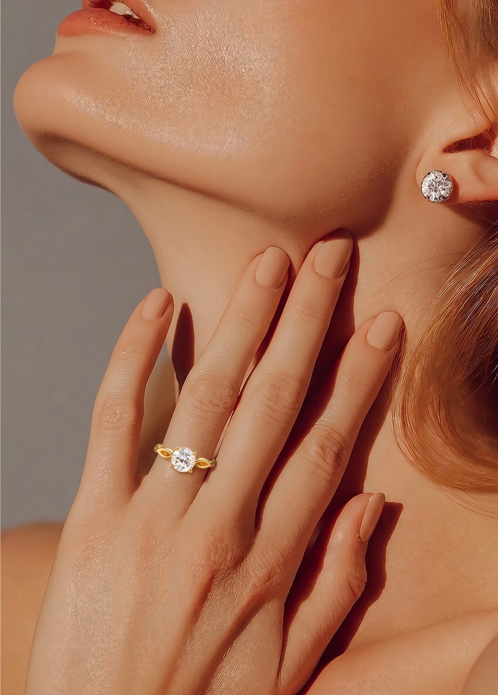 Xuping Real Stone Gold Plated Ring