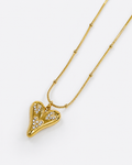 Golden Heart Pendant Necklace